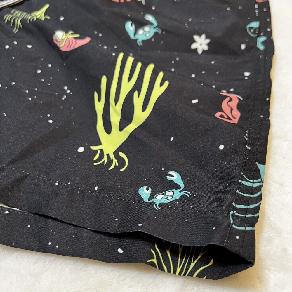 Boardies Black Ocean Print Swim Trunks Men’s S Lined 5.5 Inch Inseam - Picture 2 of 13
